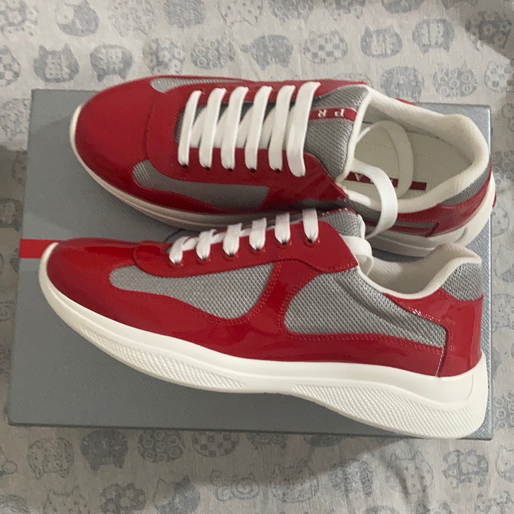 Prada Red Men’s Sneakers Size 10